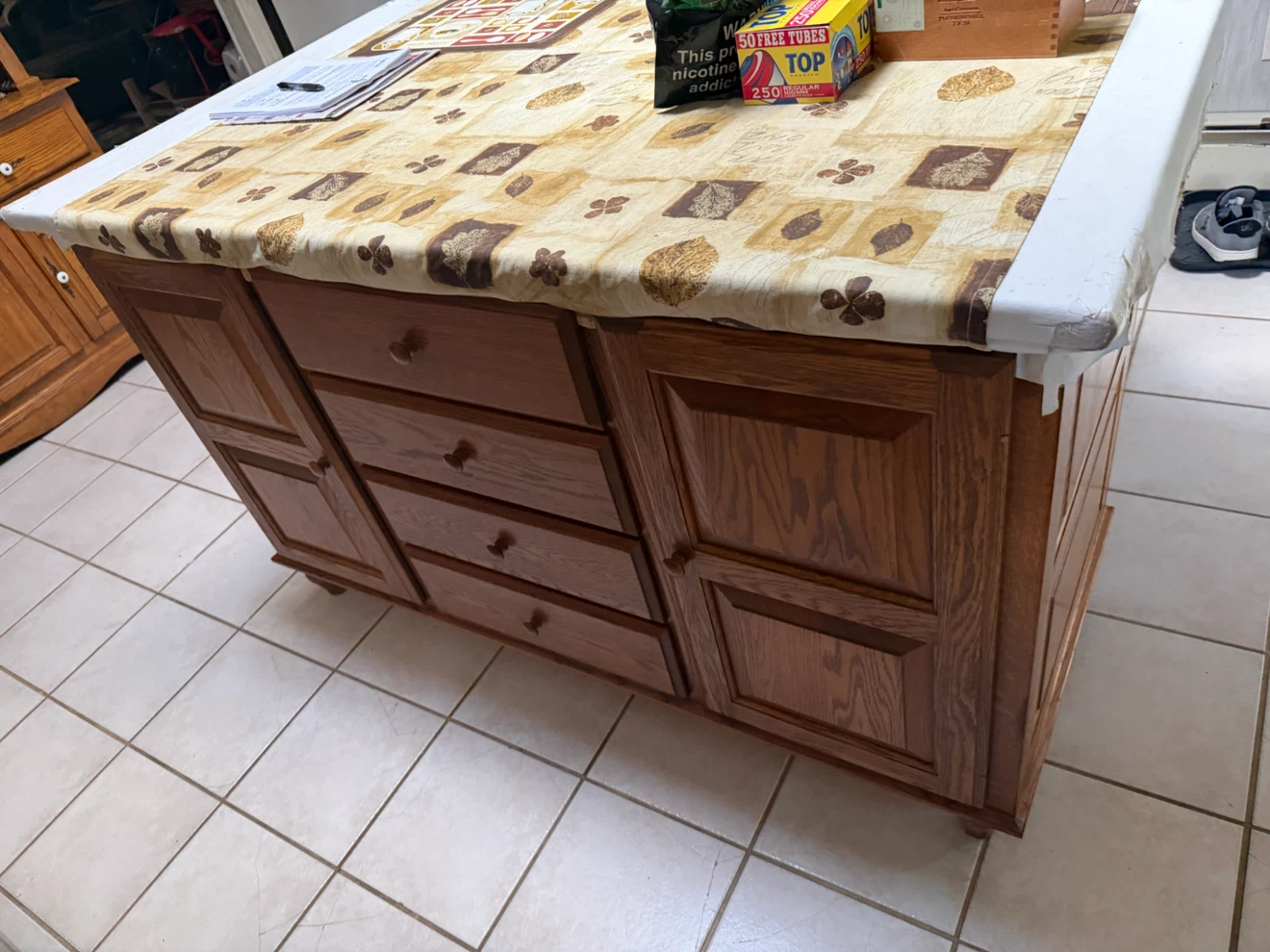 Oak China Cabinet Hutch - photo 3