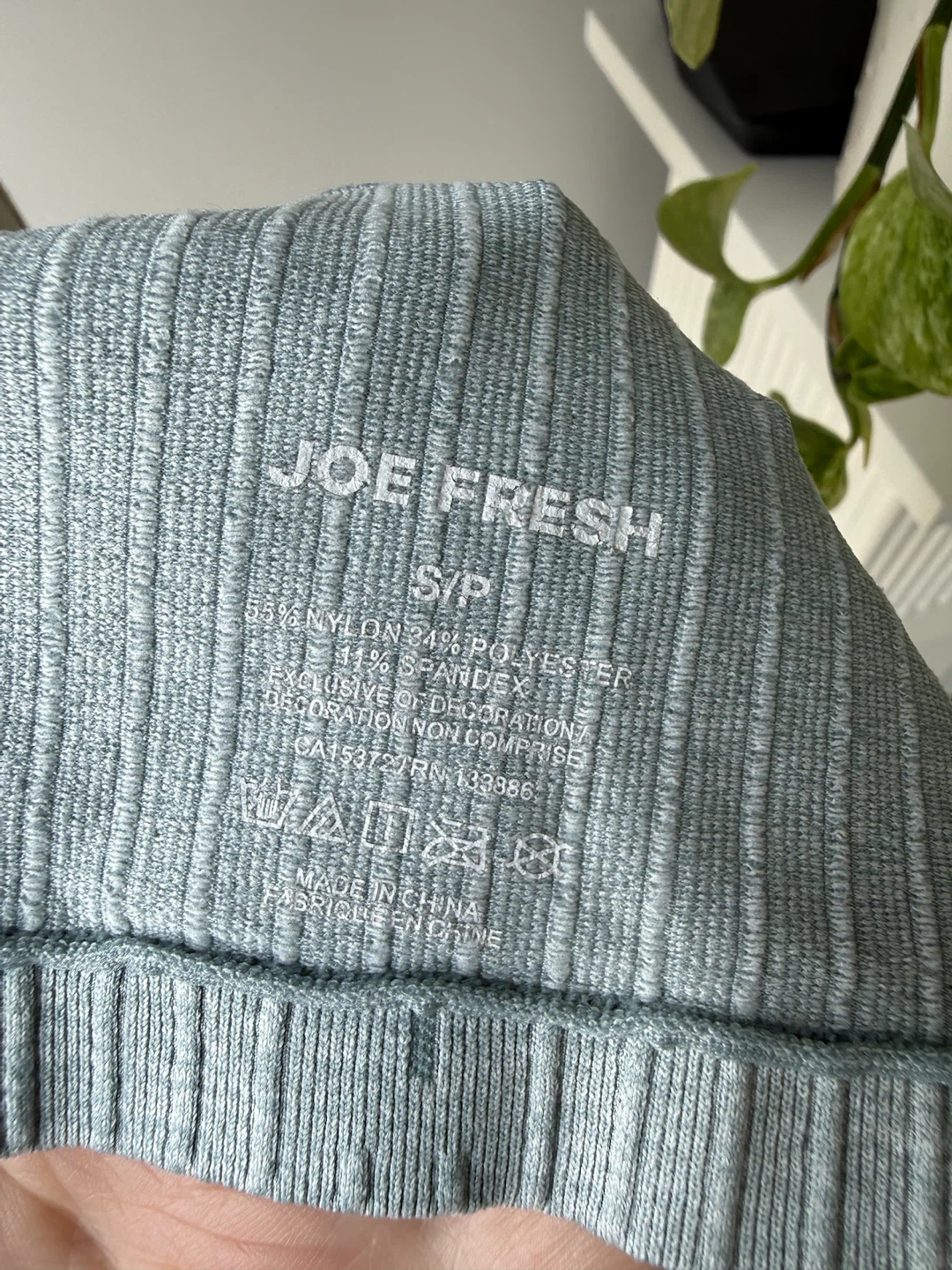 Joe Fresh Light Blue Ribbed Cropped Camisole - S/P - photo 3
