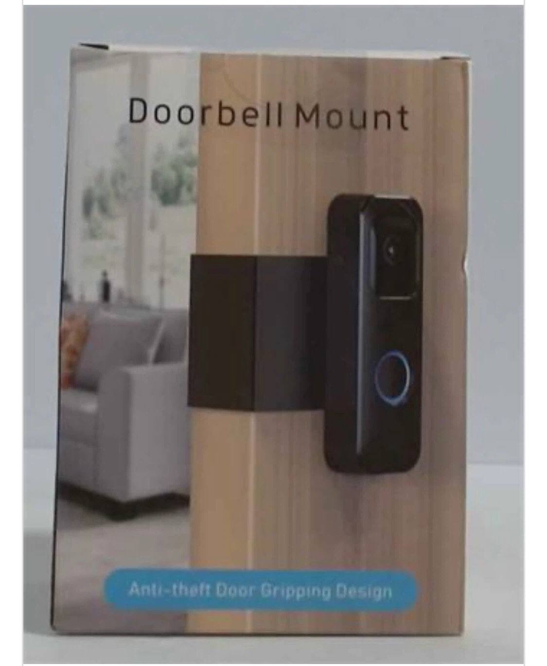 Doorbell Mount with Anti-theft Door Gripping Design