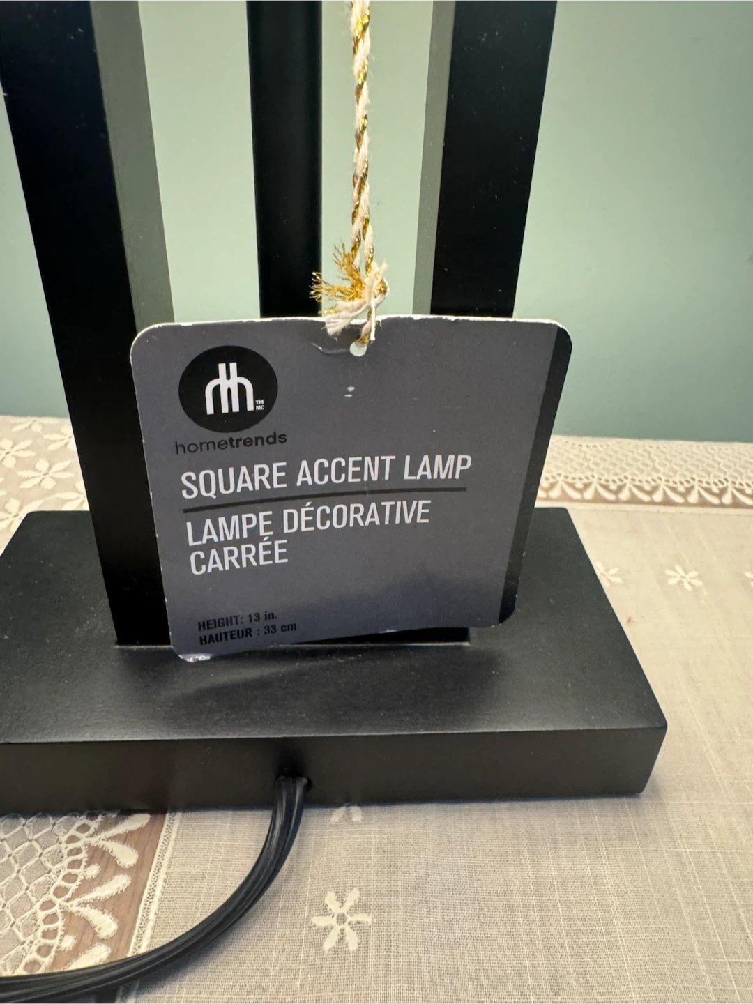 Hometrends Square Accent Lamp