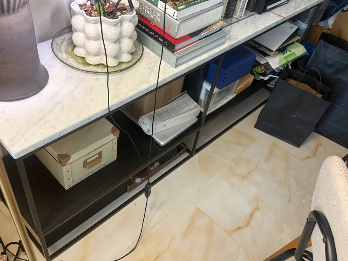Westelm Streamline marble top console - photo 2