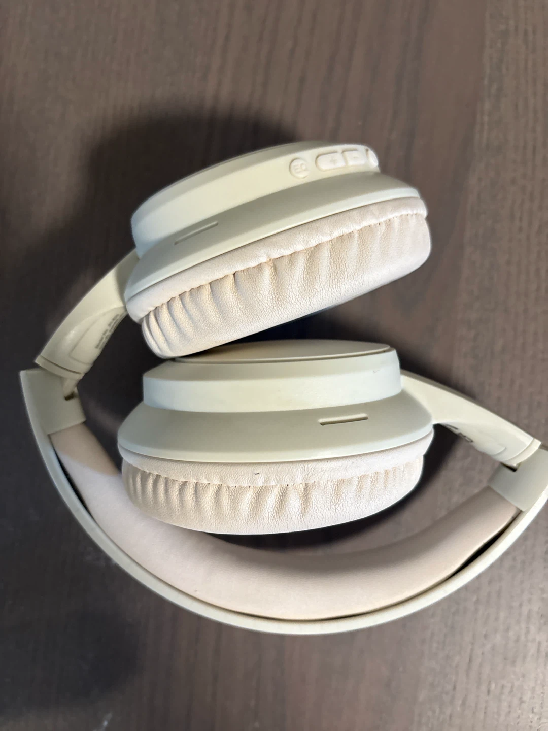 Beige Over-Ear Headphones