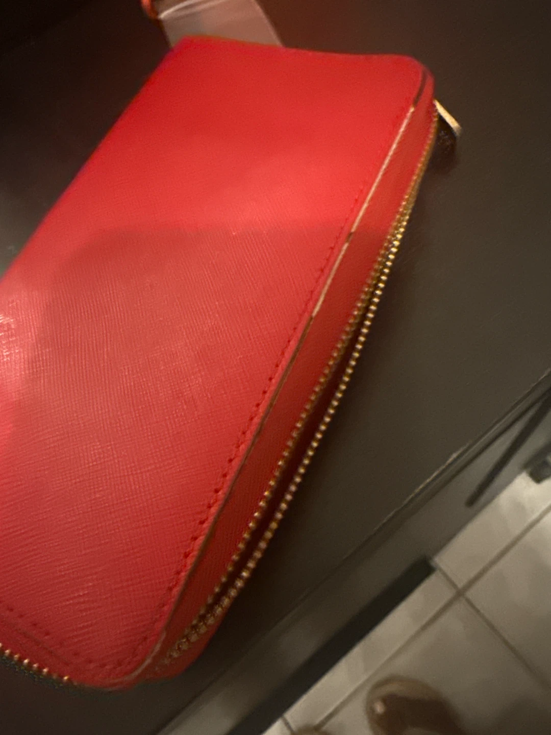 Michael Kors Red Leather Zip Around Wallet - photo 2