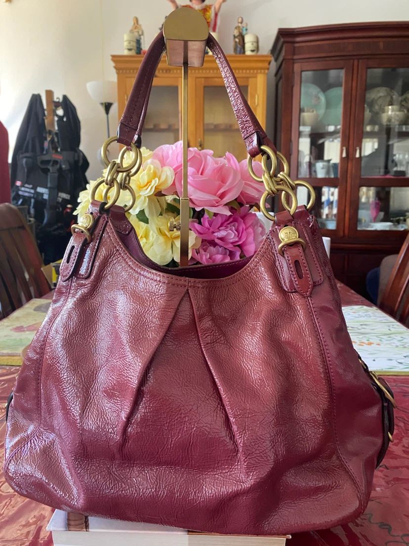 Coach Purse - Red Patent Leather - photo 2