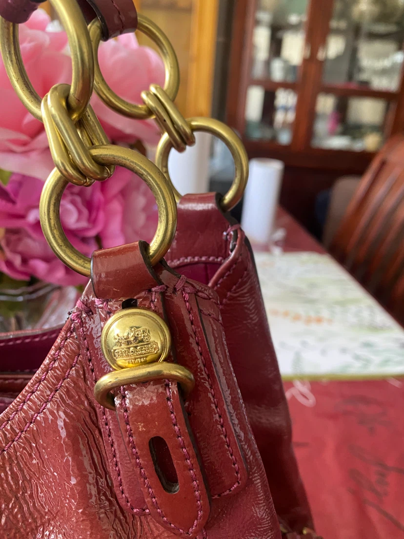 Coach Purse - Red Patent Leather - photo 3