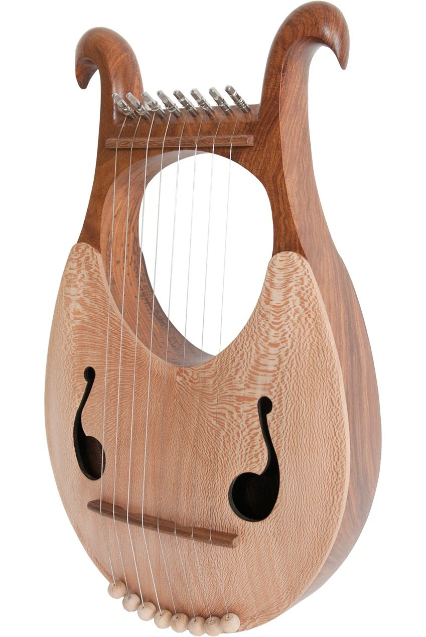 Wooden Lyre Harp