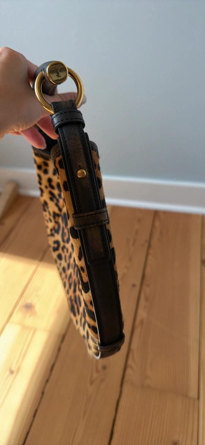Leopard Print Calf Hair Hobo Bag - photo 4