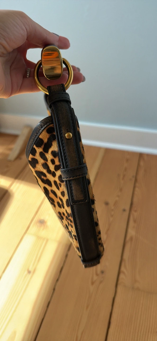 Leopard Print Calf Hair Hobo Bag - photo 5