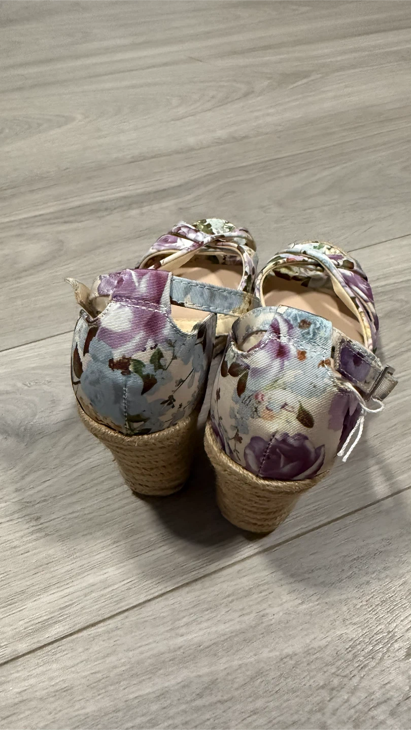 Christian Siriano Floral Wedge Espadrille Sandals - photo 2
