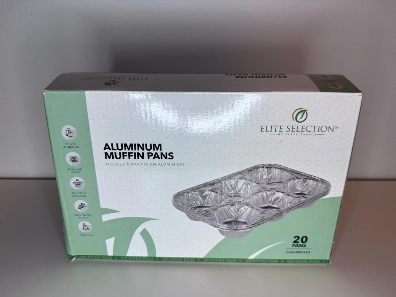 Elite Selection Aluminum Muffin Pans - 17 Pack
