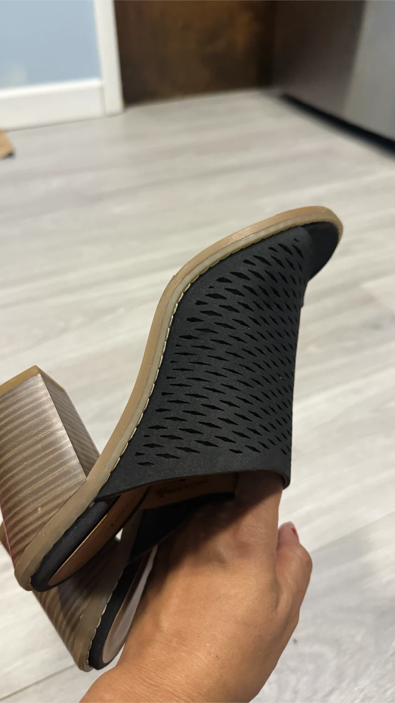 American Eagle Black Mule Heels Size 7.5 - photo 3