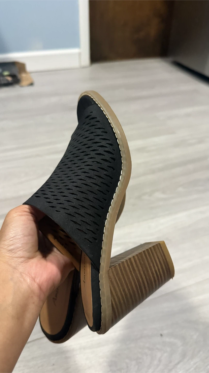 American Eagle Black Mule Heels Size 7.5 - photo 5