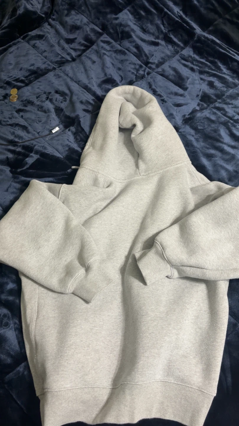 Aritzia Grey Zip-Up Hoodie