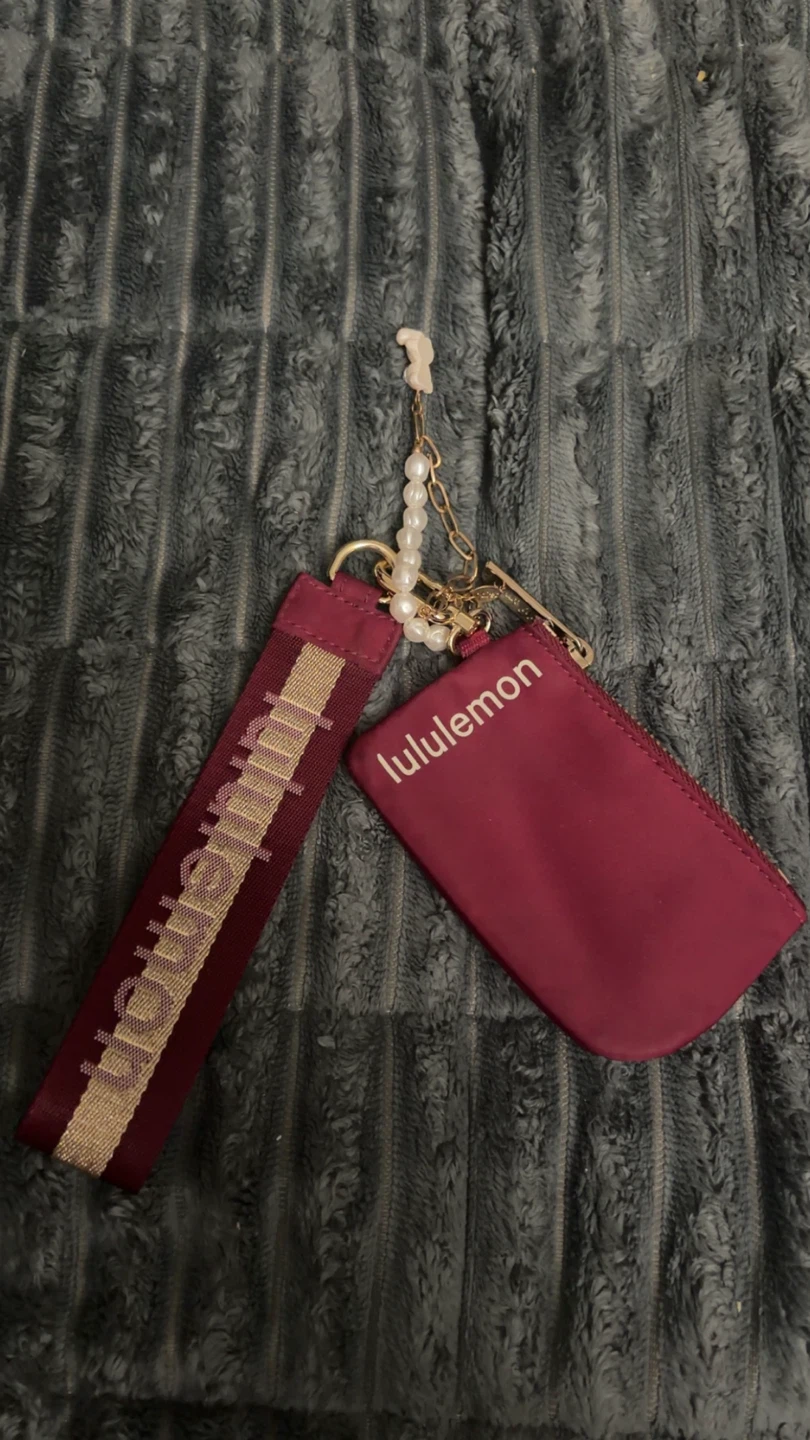 Lululemon Card Holder with Wrist Strap and Keychain Charm - photo 2