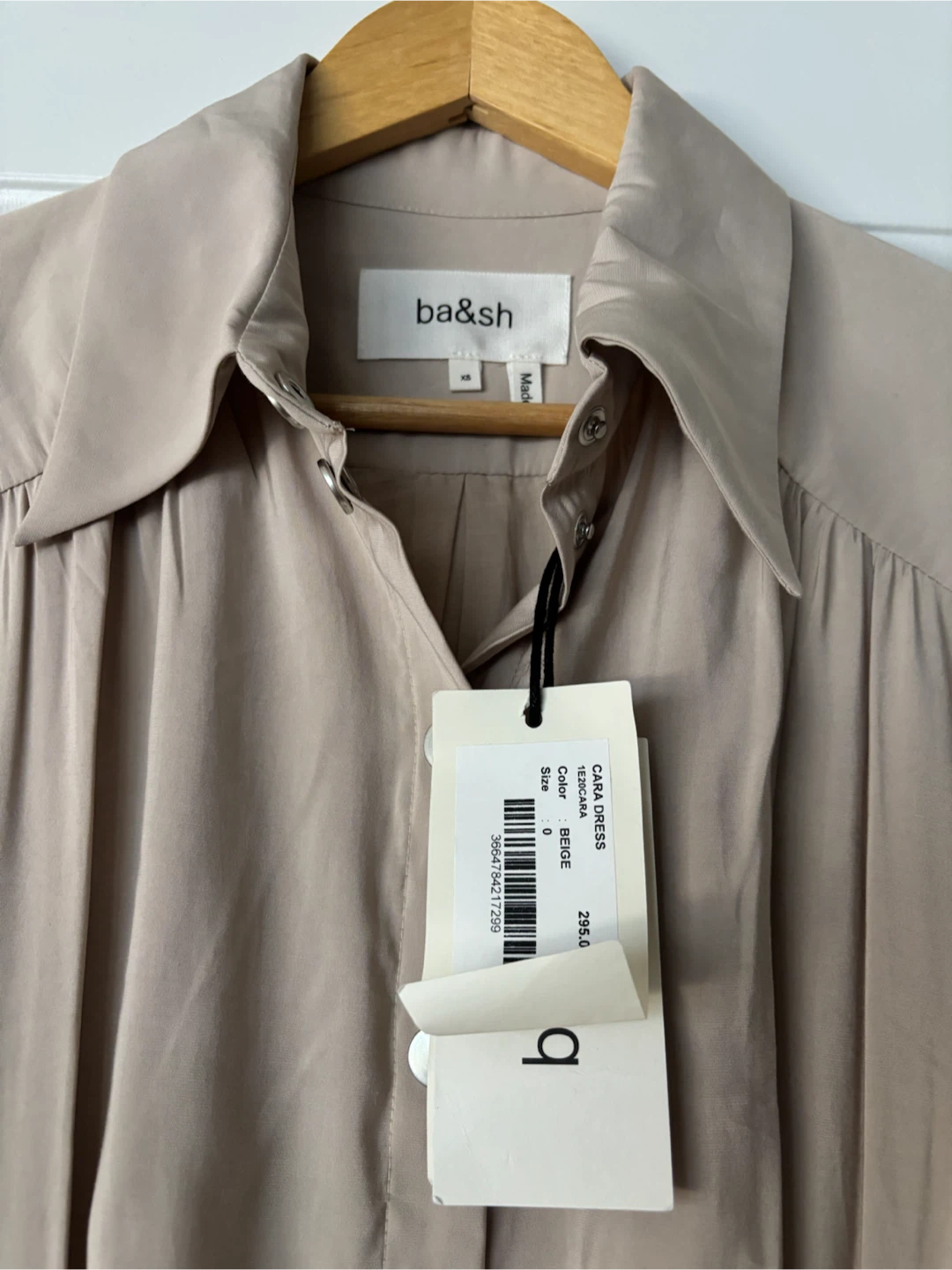 Brand-New ba&sh Cara Dress Beige XS/0 - photo 3