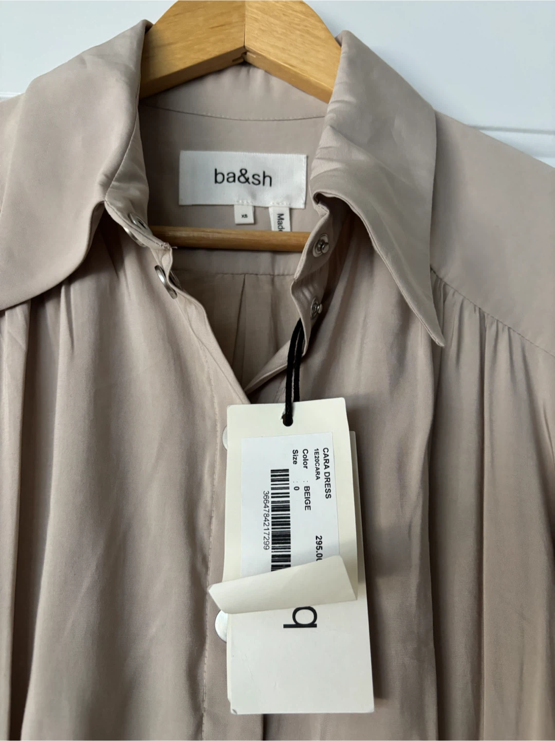 Brand-New ba&sh Cara Dress Beige XS/0 - photo 4