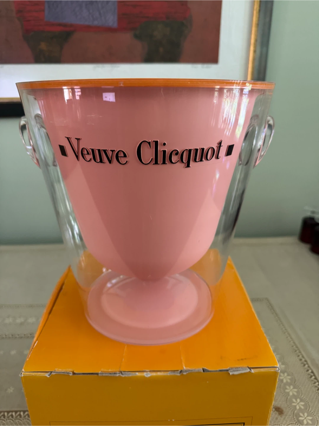 Veuve Clicquot Pink Ice Bucket Cooler with Box - photo 2
