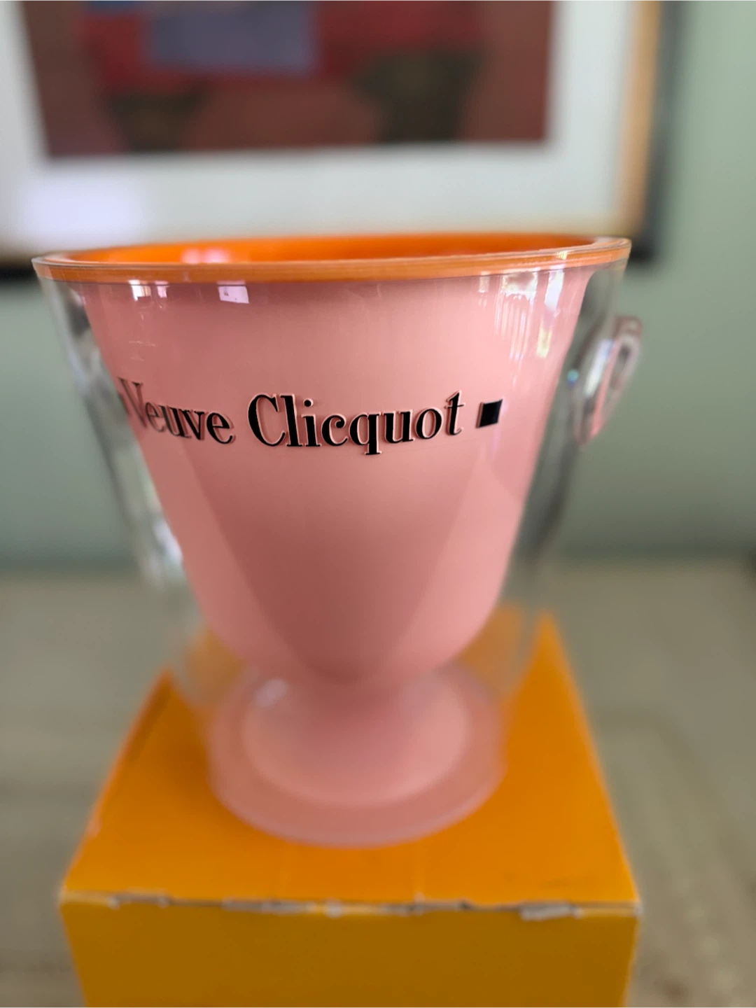 Veuve Clicquot Pink Ice Bucket Cooler with Box - photo 4