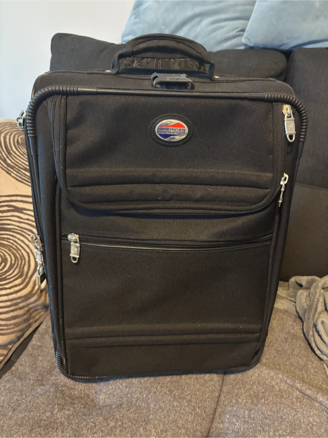 American Tourister Black Carry-On Suitcase