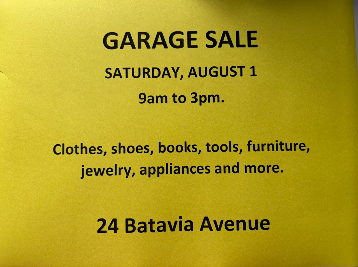 GARAGE SALE