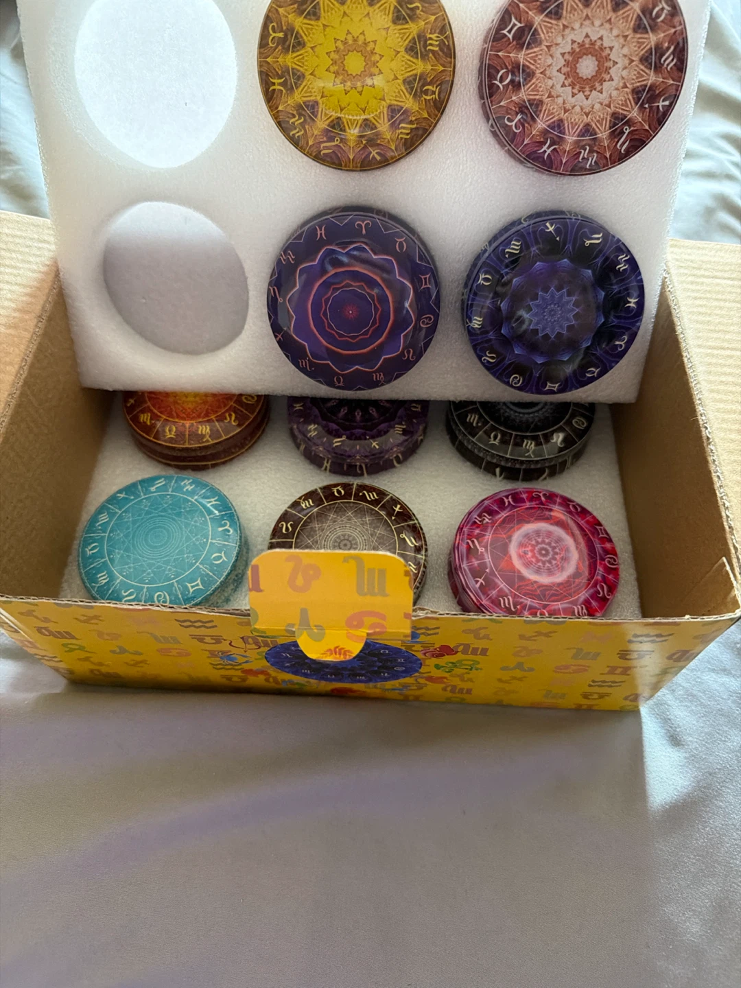 Set of 10 Zodiac candles