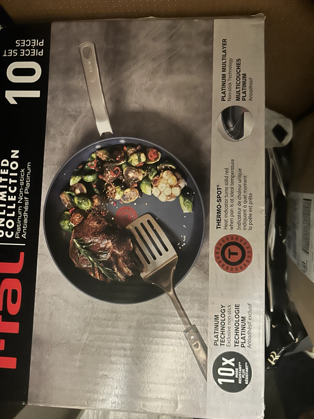 T-fal  Platinum Non-Stick 10-Piece Cookware - photo 2