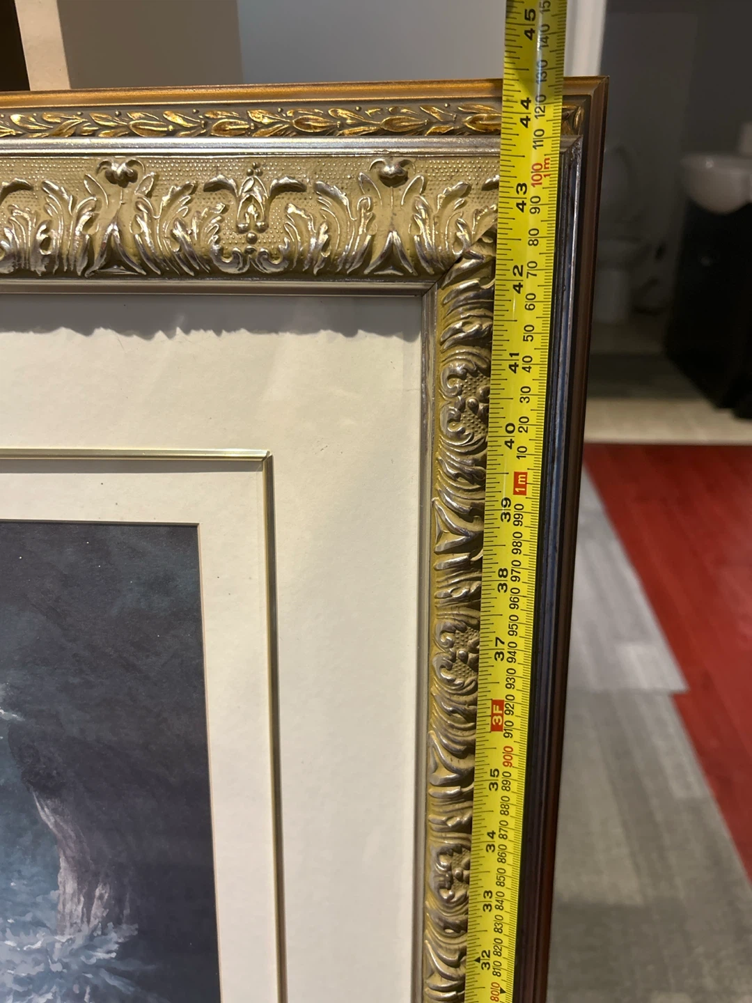 Framed Artwork of Couple on a Swing - photo 3