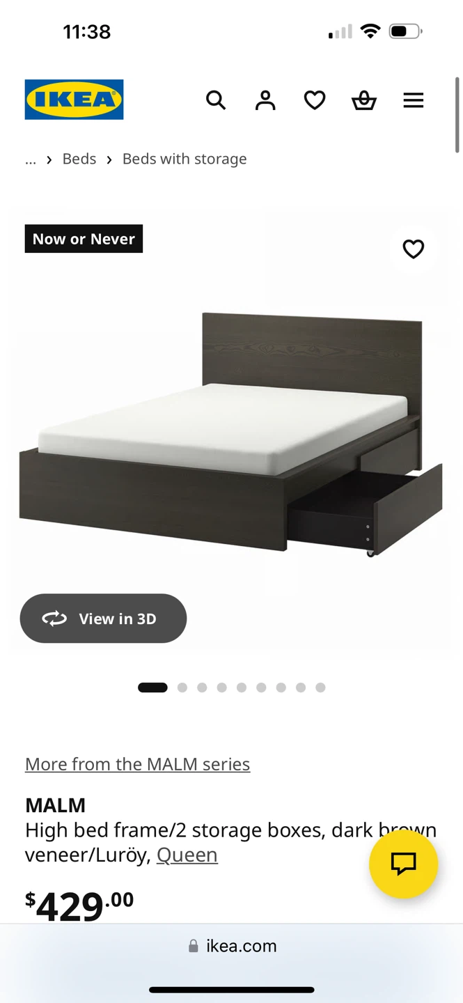 IKEA MALM Bed Frame  - Queen - photo 3