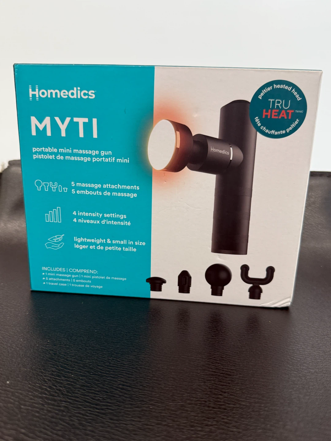 HoMedics MYTI Portable Mini Massage Gun with Heated Head