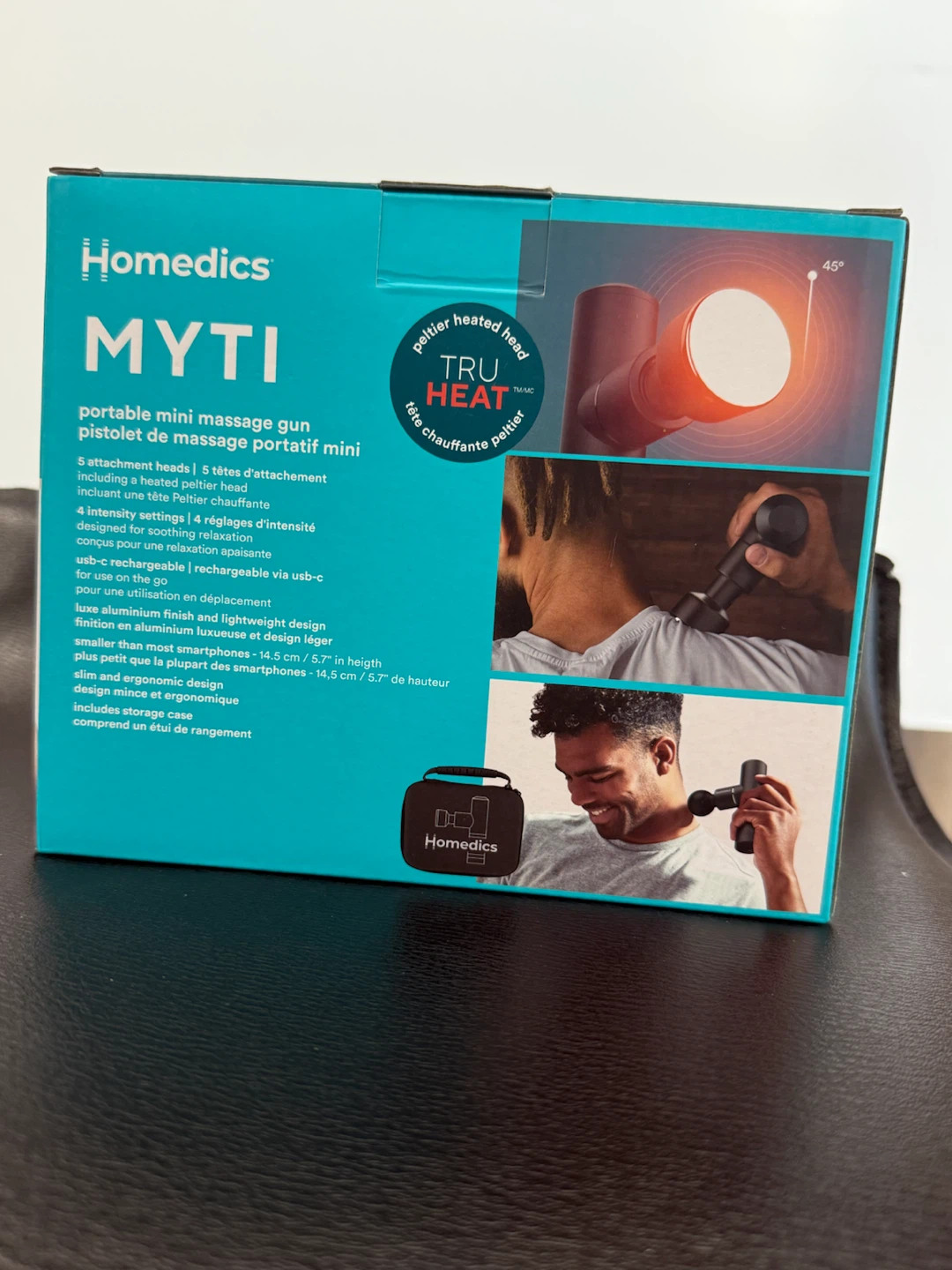 HoMedics MYTI Portable Mini Massage Gun with Heated Head - photo 2