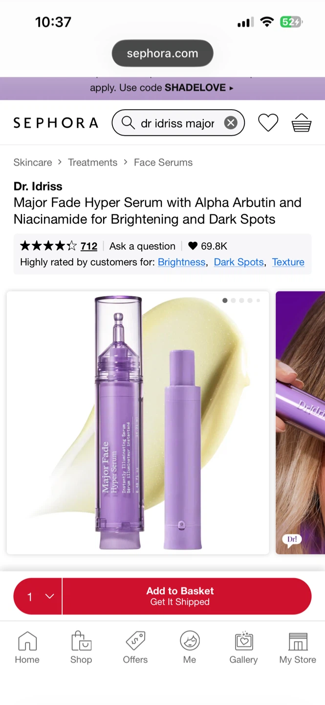 UNOPENED Mini Dr. Idriss Major Fade Hyper Serum - photo 3