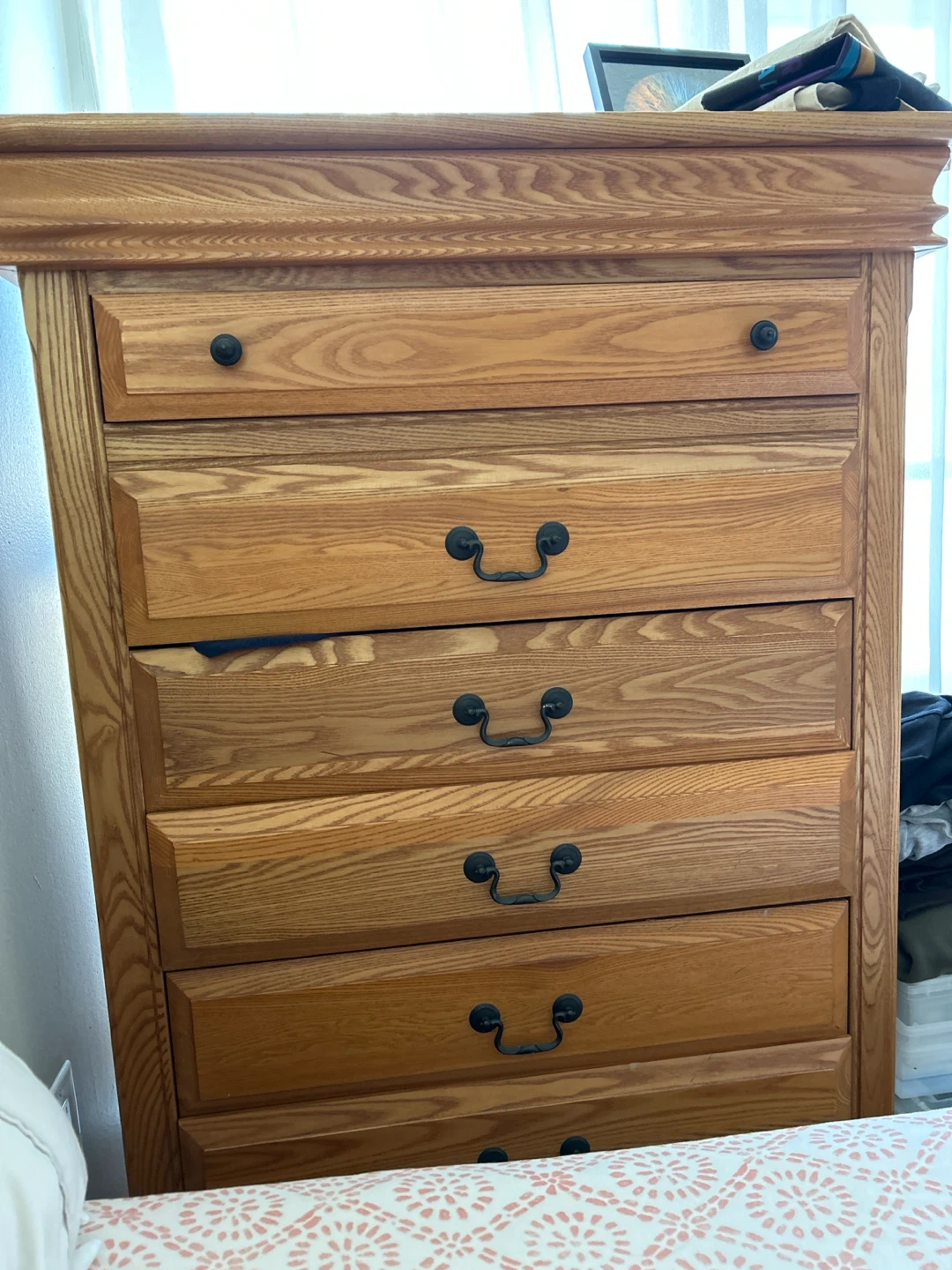 Wooden 5-Drawer Dresser