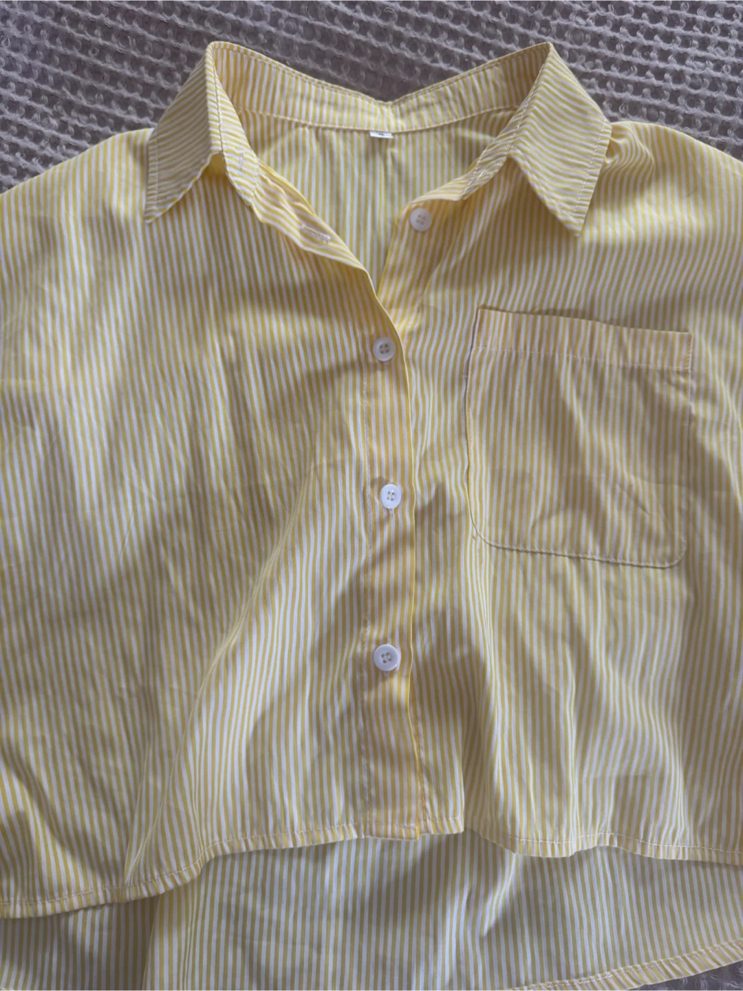Crop Button Up - photo 2