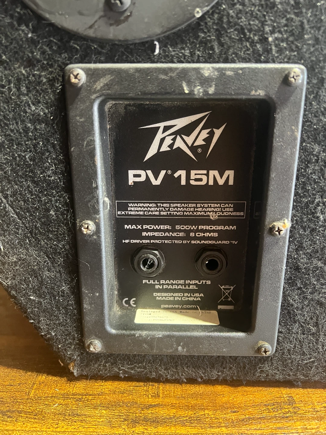 Peavey PV 15M Monitor Speakers - photo 4