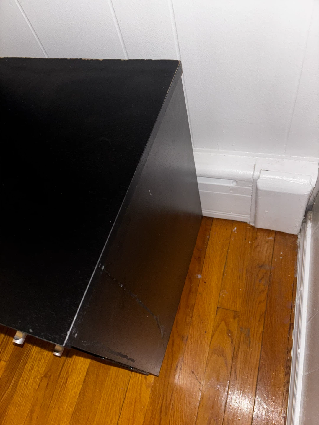 Black 3-Drawer Nightstand - photo 4