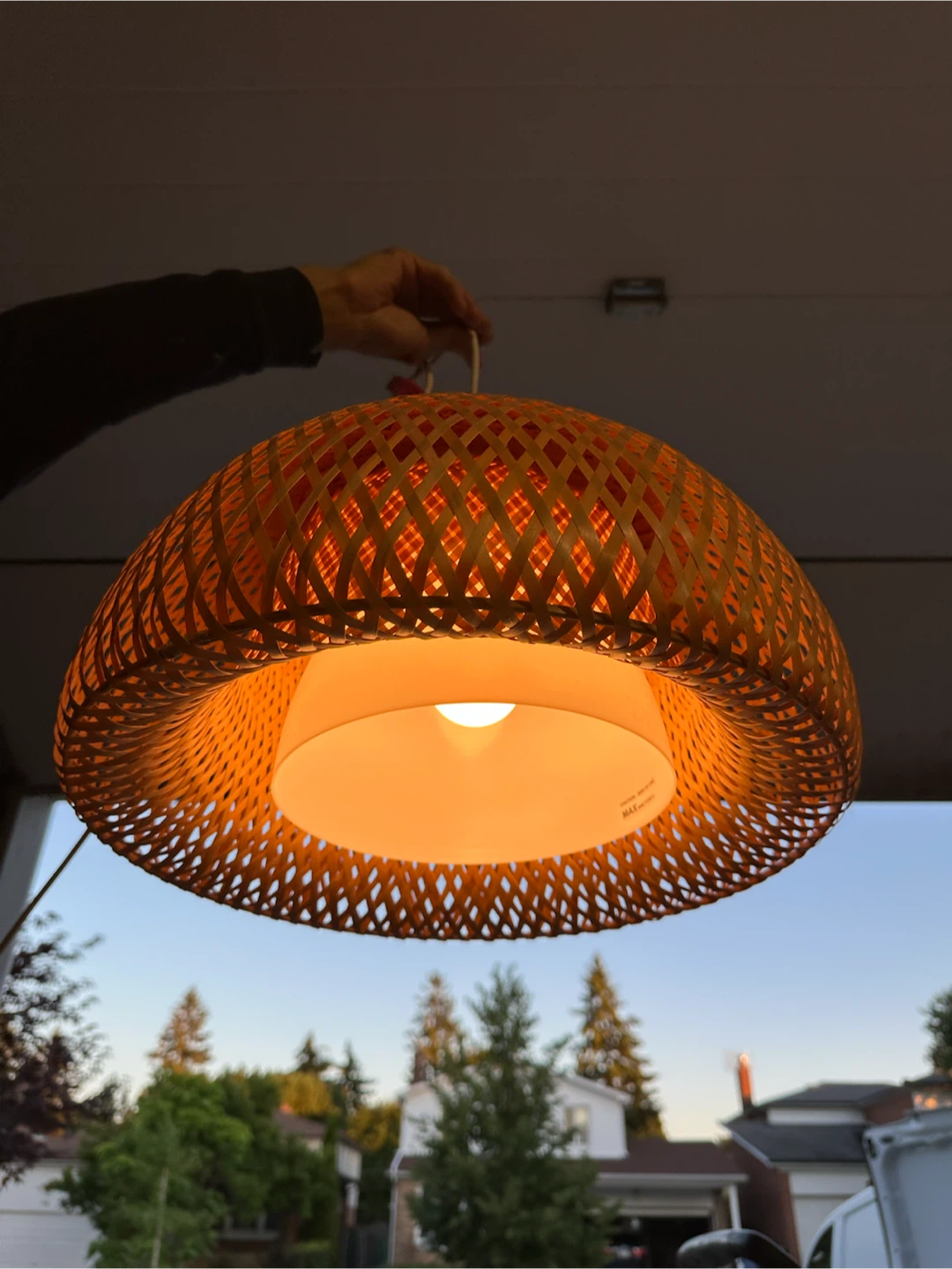 Woven Pendant Light Fixture - photo 5