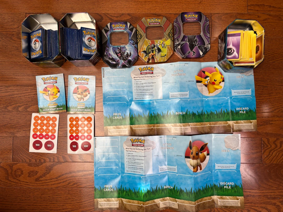 Pokemon Trading Cards - box, game, cards