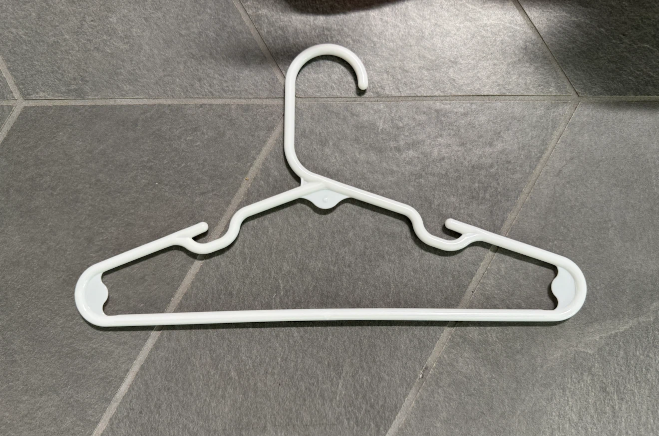 White Child Size Plastic Hangers (Set of 60+) - photo 2