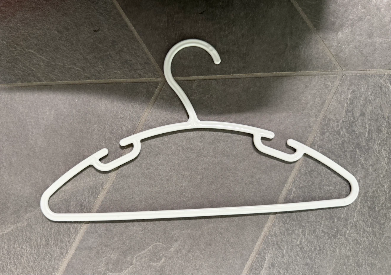 White Child Size Plastic Hangers (Set of 60+) - photo 3