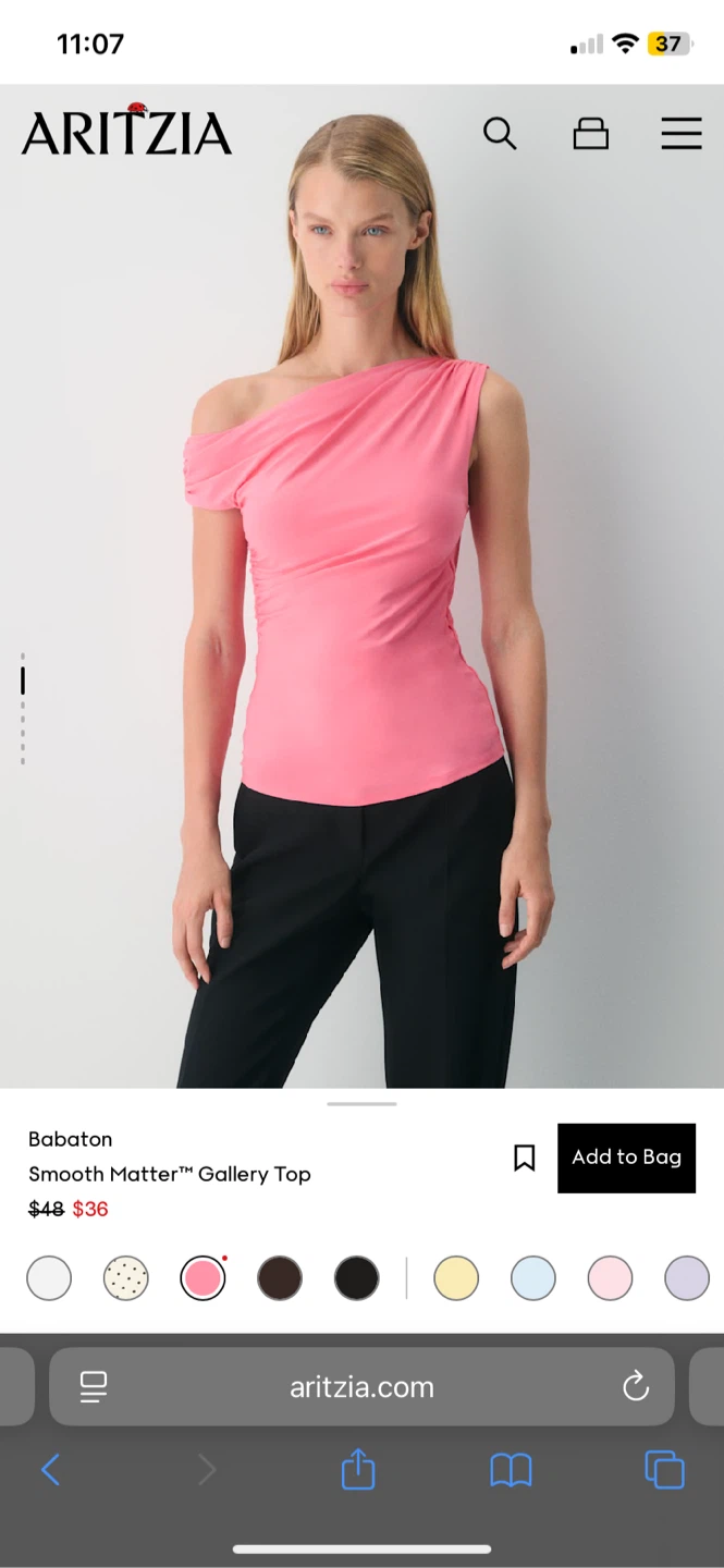 Aritzia Babaton Smooth Matter Gallery Top - Medium - Coral - photo 2
