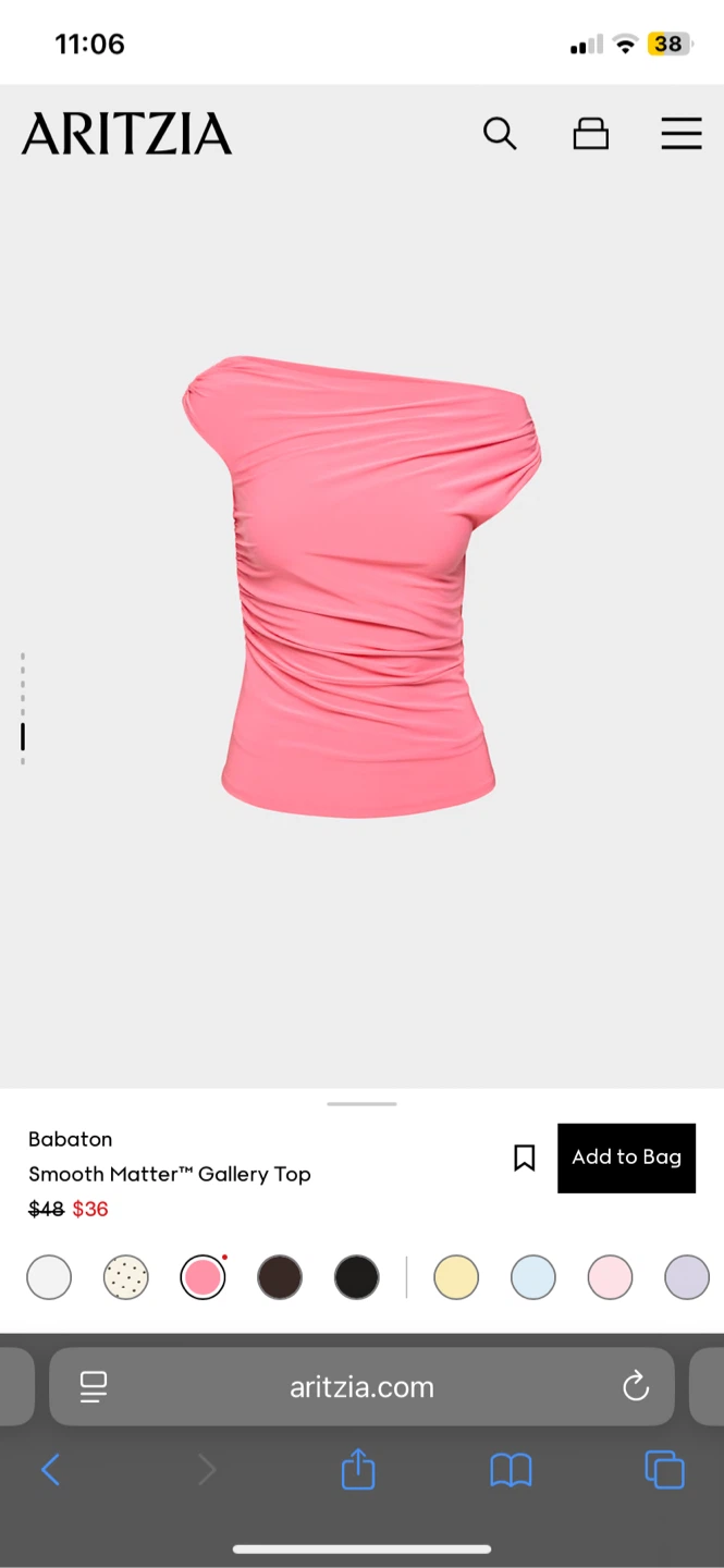 Aritzia Babaton Smooth Matter Gallery Top - Medium - Coral - photo 4