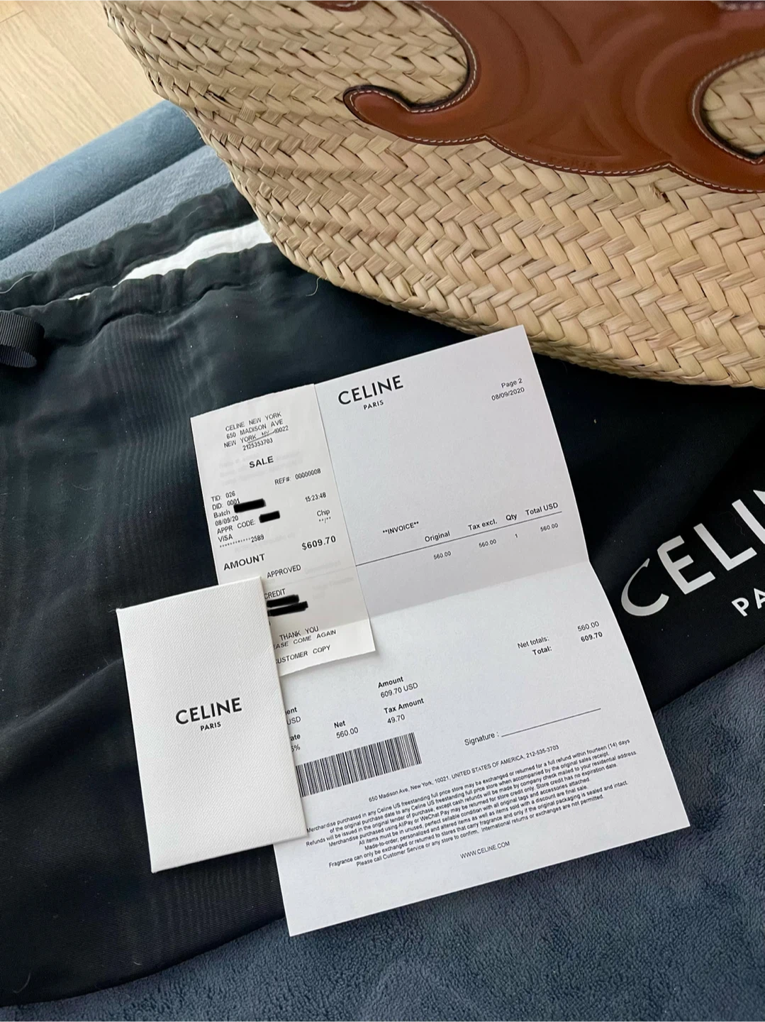 Authentic CELINE Large Triomphe Classic Panier Basket Tote - photo 2