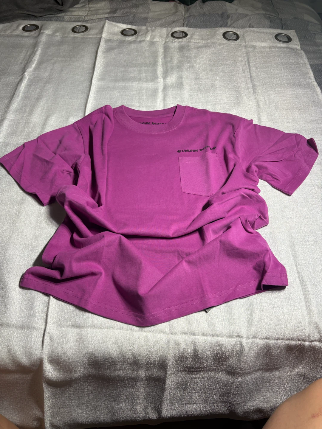 Chrome Hearts Pink Spider Web Pocket T-Shirt
