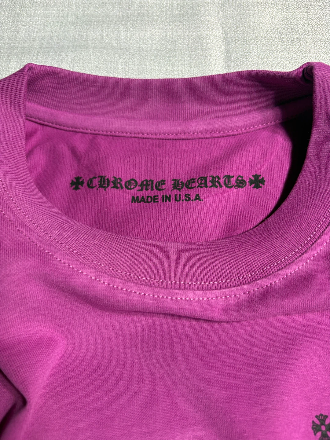 Chrome Hearts Pink Spider Web Pocket T-Shirt - photo 3
