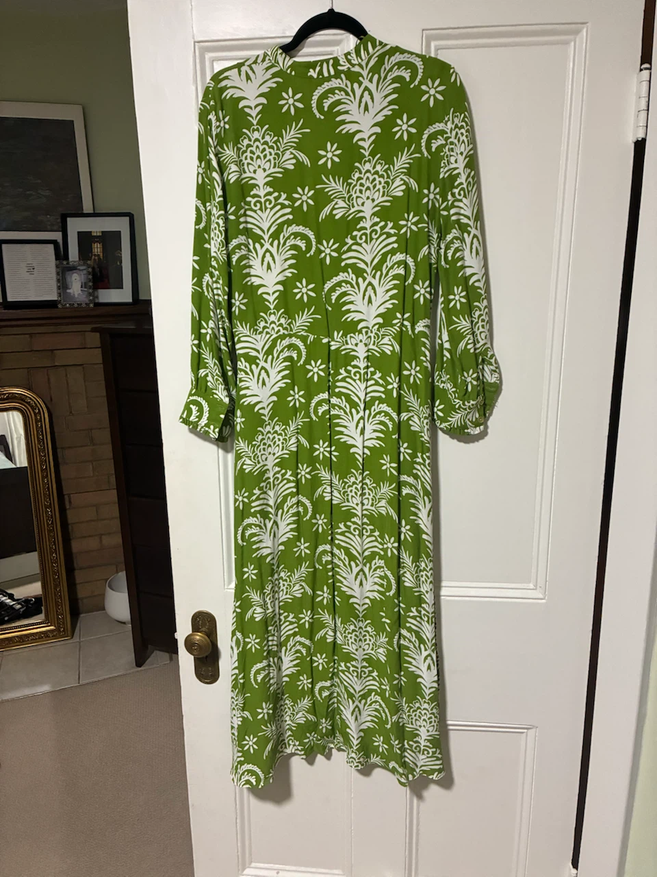 Zara Green Floral Maxi Dress - photo 3