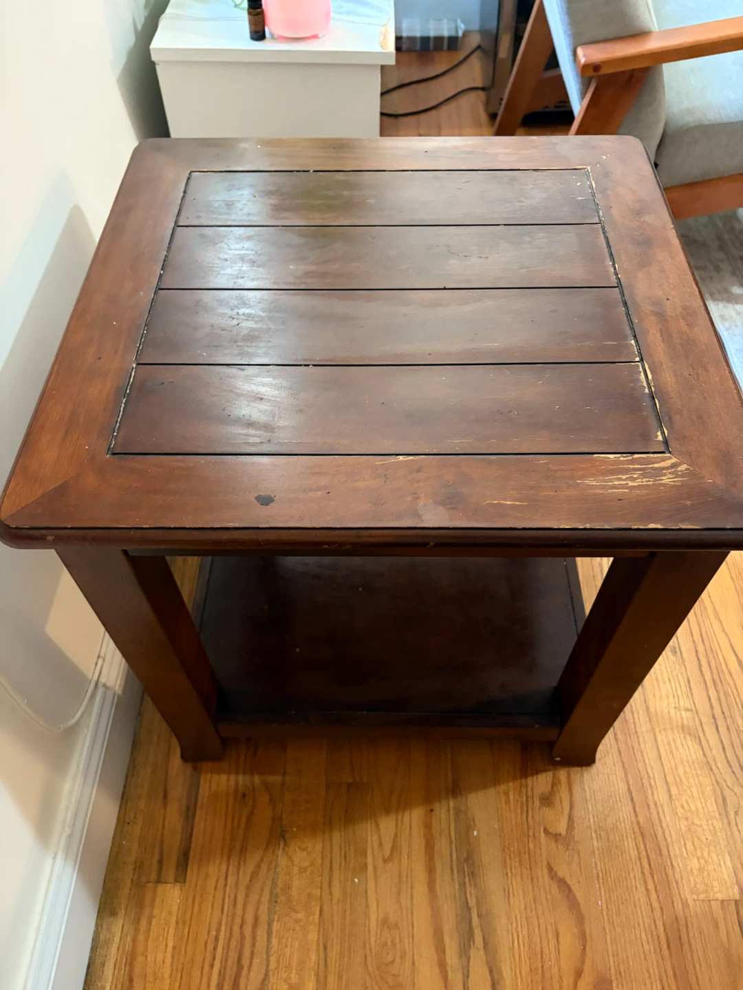 Wooden End Table - photo 3