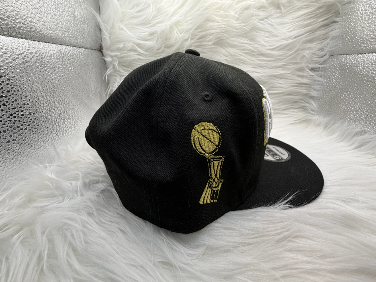 Toronto Raptors NBA Champions 2019 Black Snapback Hat - photo 2