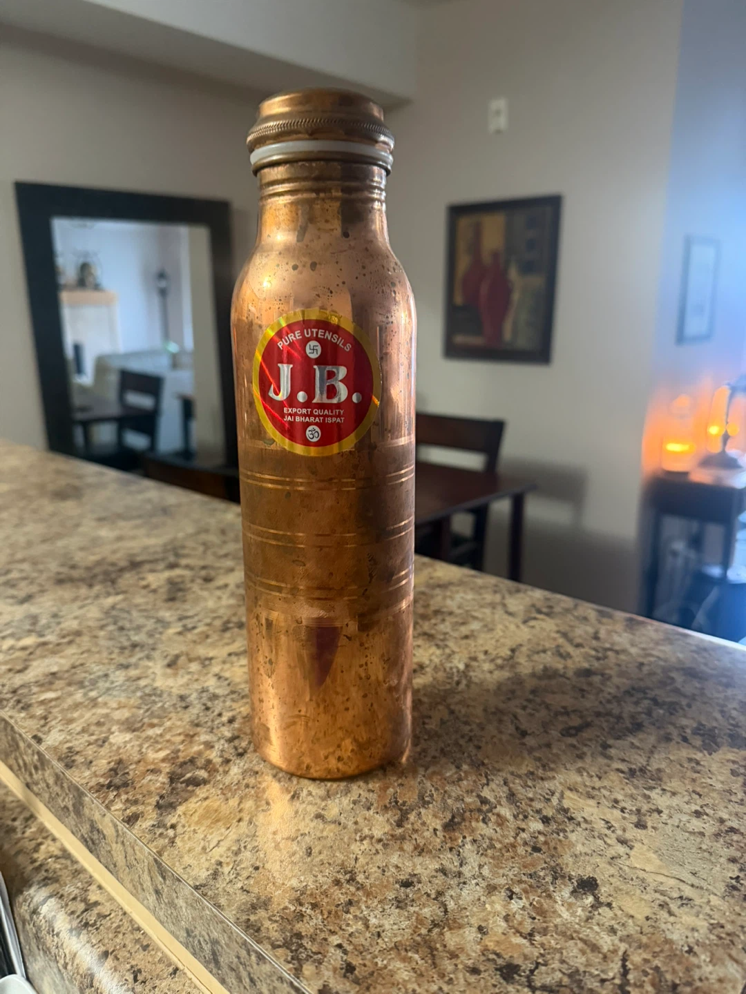 Pure  copper water bottle