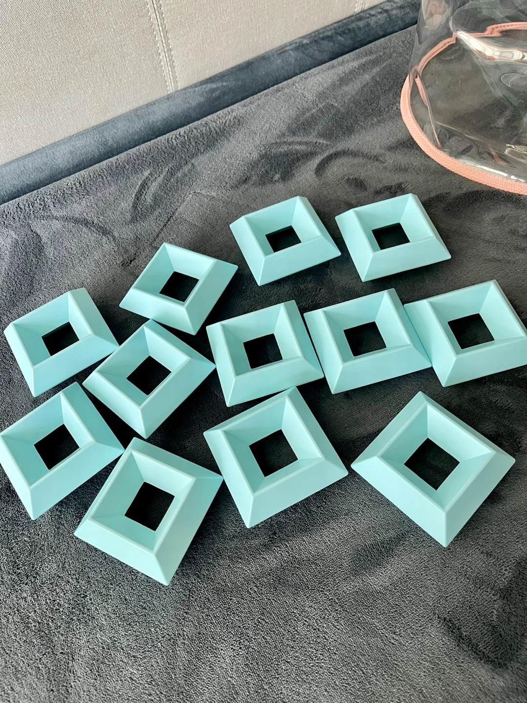 Montessori-Style Pastel Nesting Blocks with Storage Bag - photo 5