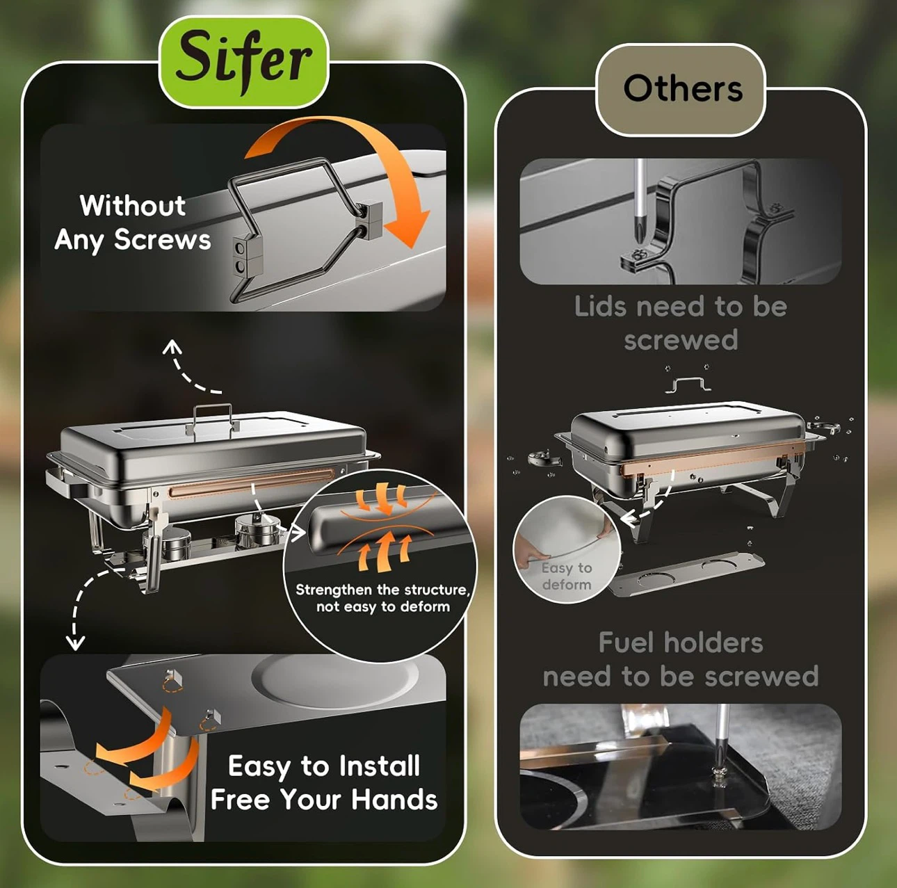 Chafing Dish 9 QT  (set of 4) - photo 3